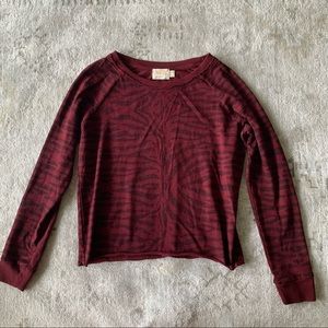 Nation LTD tiger cropped sweatshirt extra small